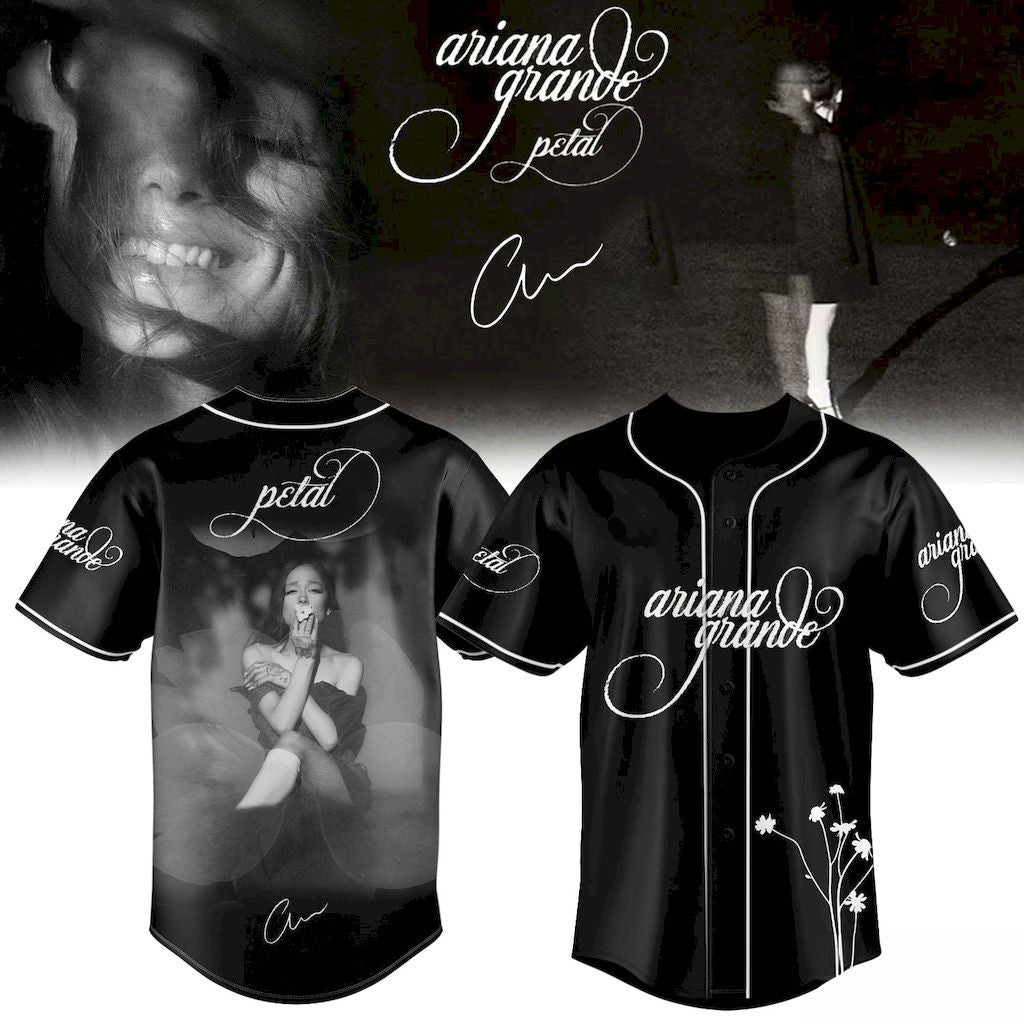 Ariana Grande Petal 2026 Signature Baseball Jersey Ariana Grande Merch Best Gift For Music Fans