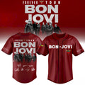 Bon Jovi Forever Tour 2026 Baseball Jersey Signature Bon Jovi Merch Gift For Music Fans