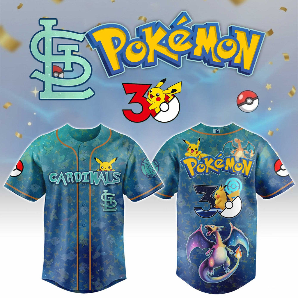 Chicago Cubs Pokemon Day Baseball Jersey 2026 Chicago Cubs Merch Gift For Baseball Lover
