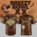 Chris Brown Breezy Bowl XX Atlanta Braves Baseball Jersey Chris Brown Merch Best Gift For Dudes