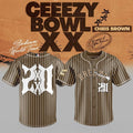 Chris Brown Breezy Bowl XX Baseball Jersey 2026 Chris Brown Merch Best Gift For Music Lovers