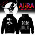 Diljit Dosanjh AURA World Tour 2026 Hoodie Black Diljit Dosanjh Merch Signature