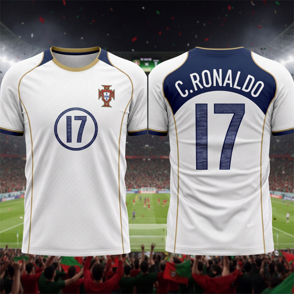 IShowSpeed 2004 Portugal C Ronaldo Number 17 Jersey Ronaldo Merch Gift For Soccer Fans