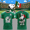 Mexico X Snoopy World Cup 2026 Jersey Shirt Mexico National Team Merch Football Lover Gifts
