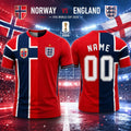 Personalized Norway V England World Cup 2026 Jersey Game Day Merch Gift For Football Fans