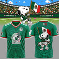Mexico X Snoopy World Cup 2026 Jersey Shirt Mexico Team Merch Gift For Football Lovers
