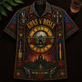 Gun N Roses Band Stained Glass 2026 Hawaiian Shirt GNR Merch Best Gift For Rock Fans