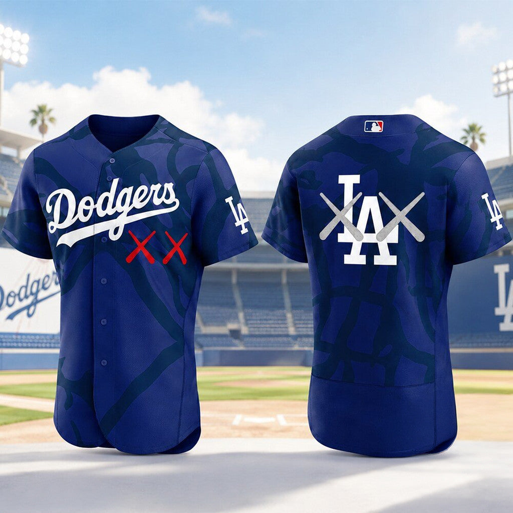 KAWS Los Angeles Dodgers Jersey 2026 LA Dodgers Merch Best Gift For Baseball Lovers