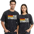 The Strokes 2026 Merch Logo Washed T-Shirt Unique Gifts For Music Lovers - Loomnari