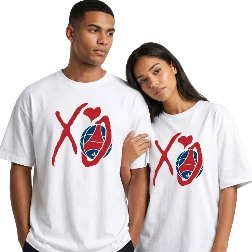 The Weeknd XO X Paris Saint-Germain La Maison Paris 2026 Logo T-Shirt White Fan Merch - Loomnari