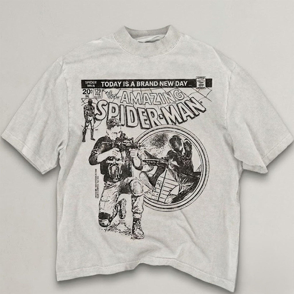 Spider Man Brand New Day Retro Marvel T-Shirt Spider Man Merch 2026 Gift For Boyfriend - Loomnari