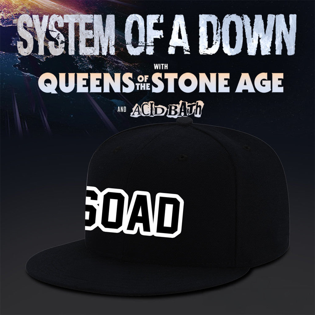 System Of A Down UK EU Tour 2026 Snapback Hat Embroidered SOAD Merch Gift For Band Fans - Loomnari