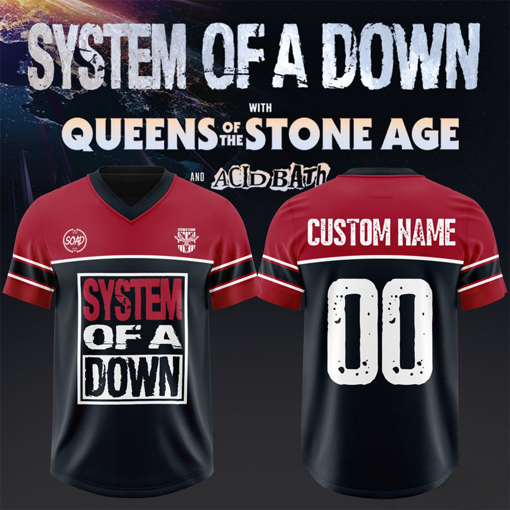 Custom System Of A Down UK EU Tour 2026 Jersey SOAD Merch Music Related Gifts For Guys - Loomnari