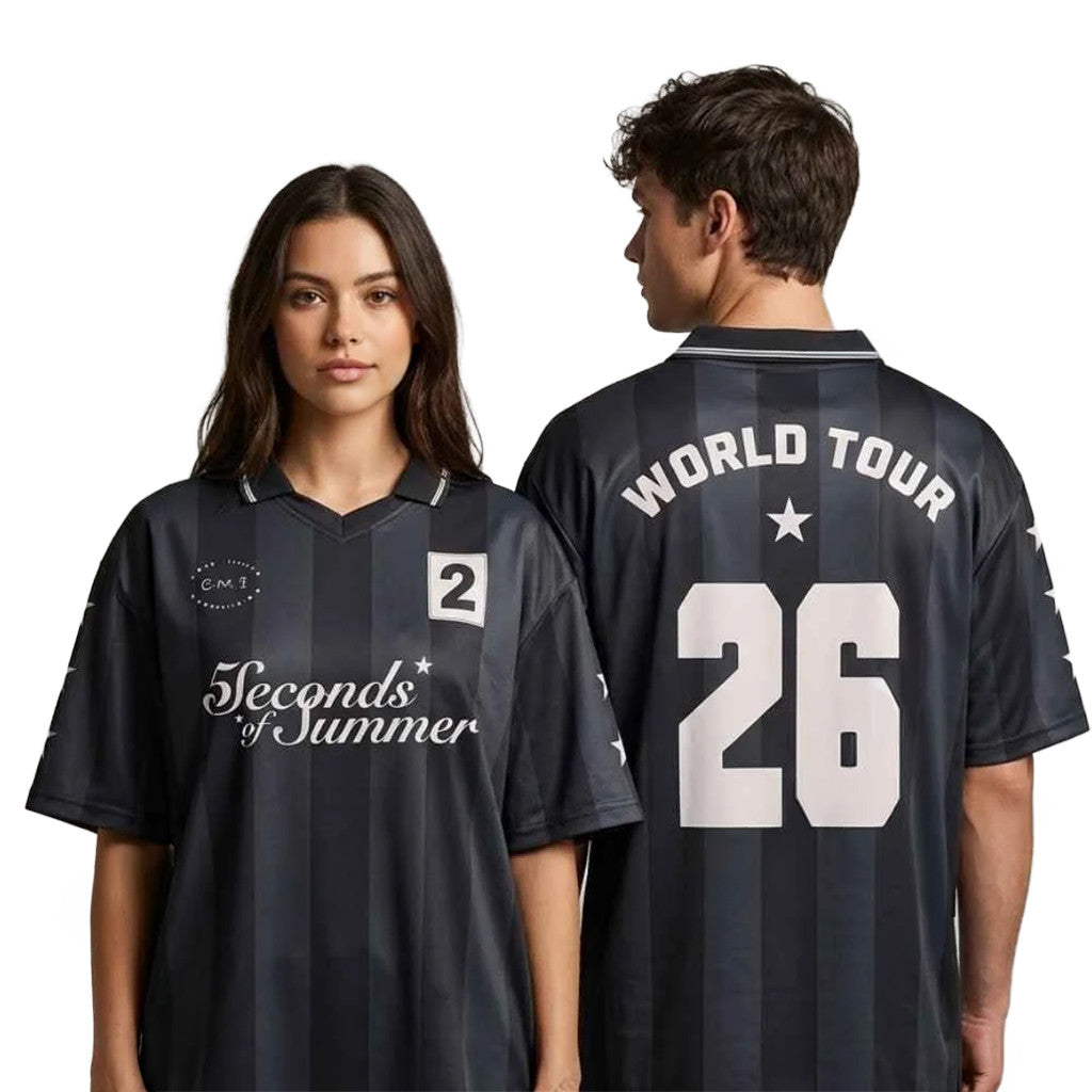 Seconds Of Summer Everyone's A Star World Tour Merch Number 26 V-Neck Jersey 5SOS Merch - Loomnari
