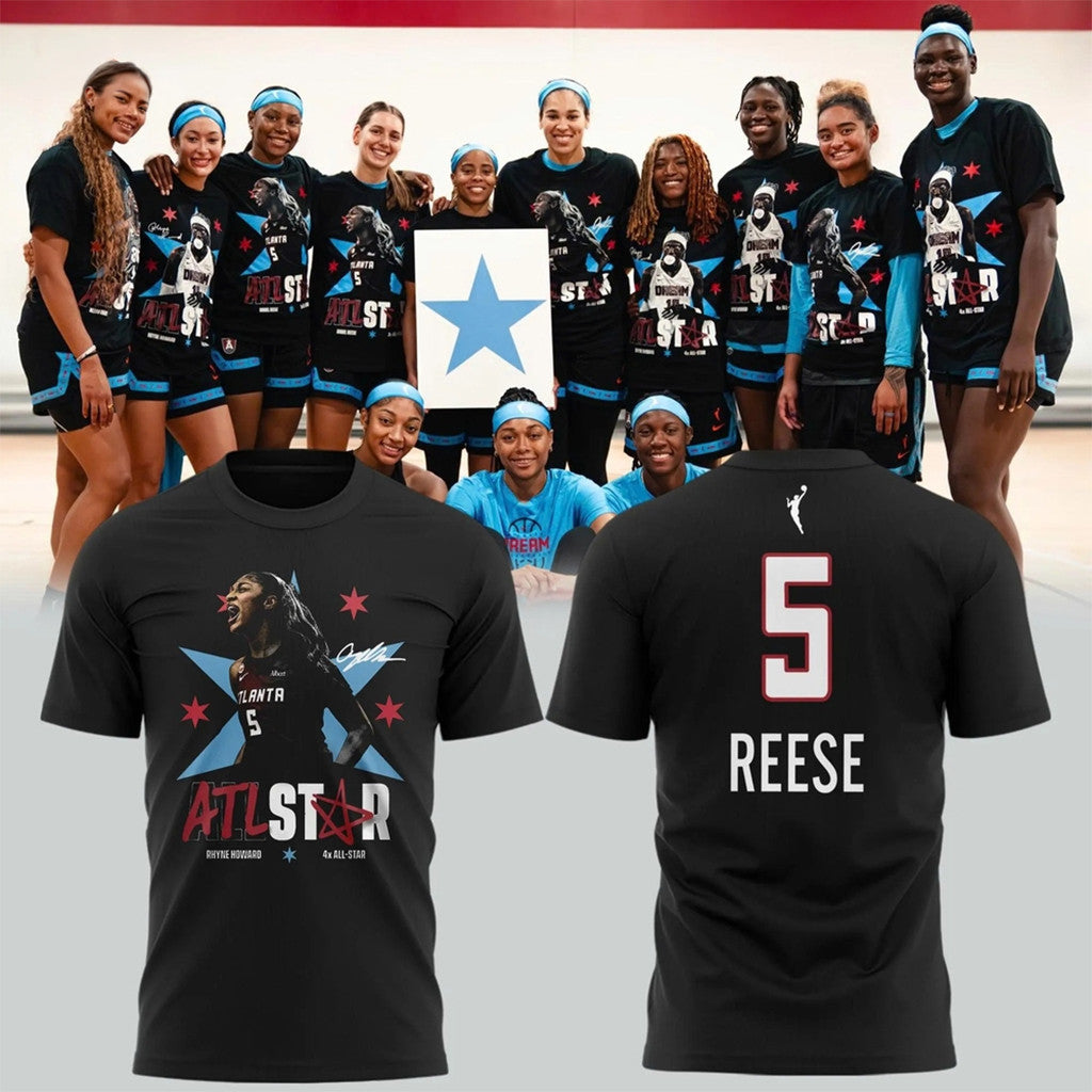 Angel Reese WNBA All Star Atlanta Dream 2026 T-Shirt #5 Angel Reese Merch Basketball Fan Gifts - Loomnari