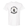 Women's Pro Baseball League Merch WPBL 2026 Los Angeles Queens Roundel T-Shirt Fan Gear White - Loomnari