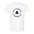 Women's Pro Baseball League Merch WPBL 2026 San Francisco Firebells Roundel T-Shirt White - Loomnari