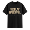 Women's Pro Baseball League Merch 2026 We Play Hardball T-Shirt WPBL Merch Black - Loomnari