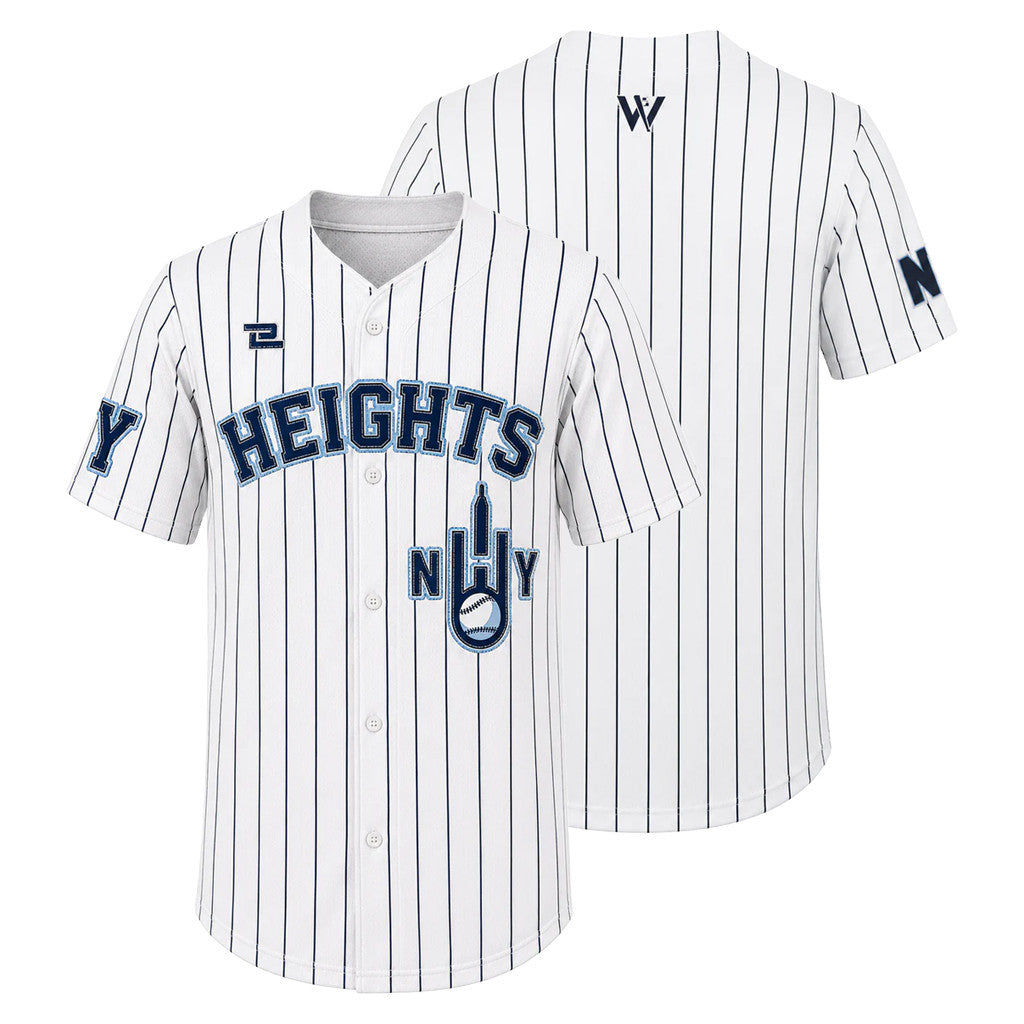 Women's Pro Baseball League Merch WPBL 2026 New York Heights Home Striped Jersey Gift For Fans - Loomnari