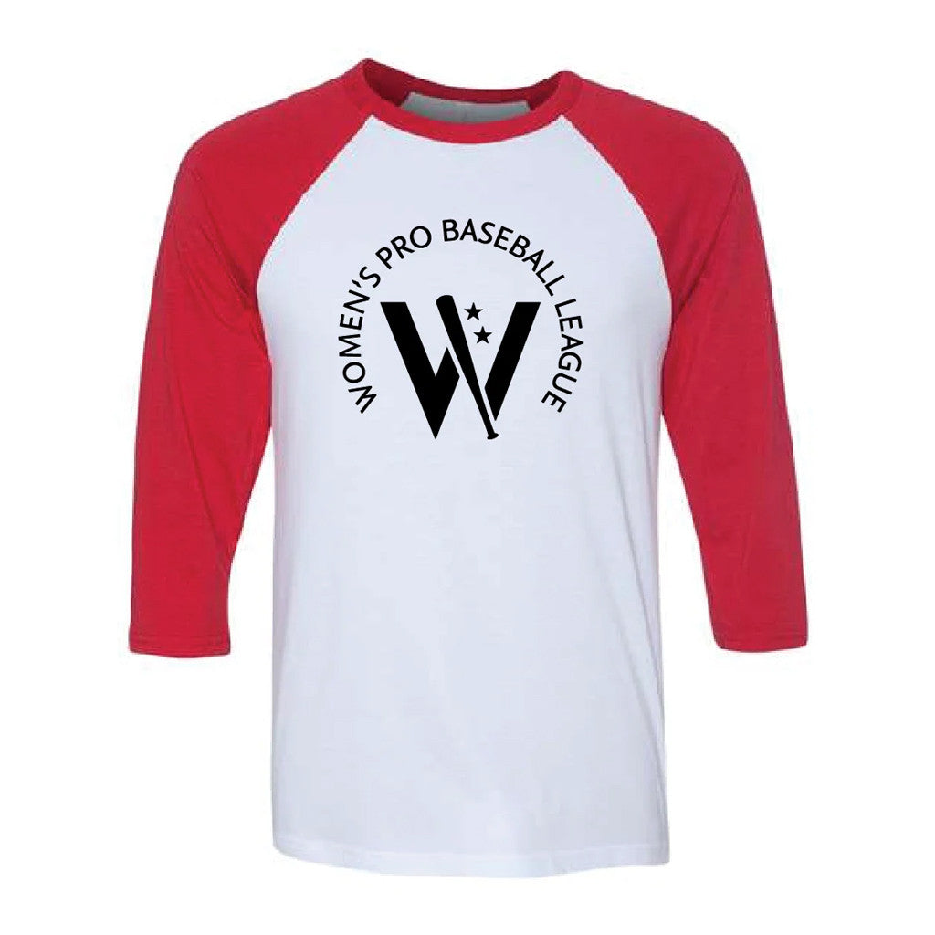 Women's Pro Baseball League Merch 2026 W Logo Raglan Shirt WPBL Merch Baseball Fan Gear - Loomnari