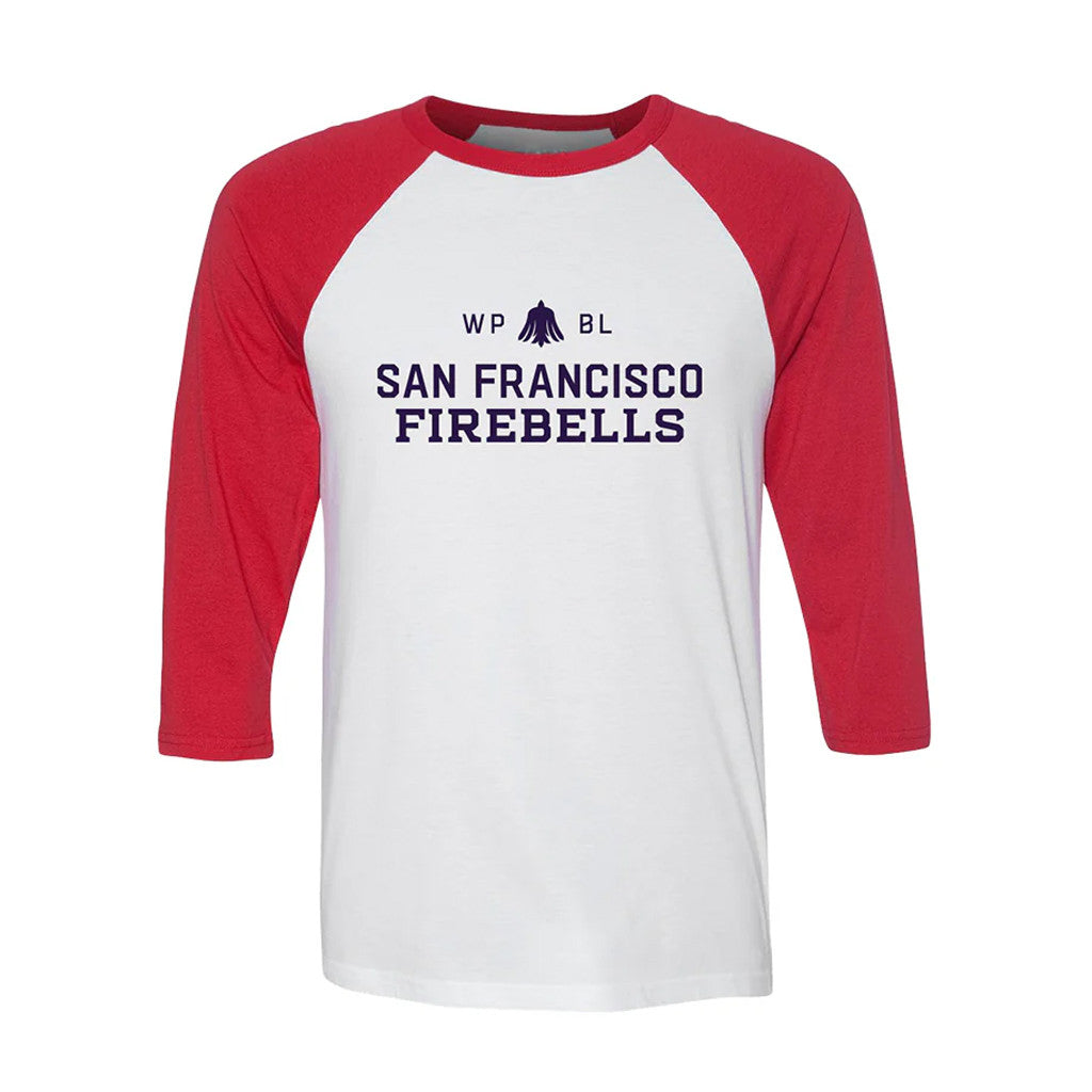 Women's Pro Baseball League Merch WPBL 2026 San Francisco Firebells Raglan Shirt Fan Gear - Loomnari