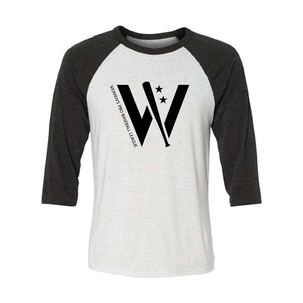 Women's Pro Baseball League Merch 2026 W Logo Raglan Shirt WPBL Merch Best Gift For Brothers - Loomnari