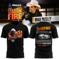 BYU Football X Brad Paisley Stadium Of Fire Tour 2026 Black Shirt Brad Paisley Merch - Loomnari
