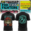 Foo Fighters I-Days Milano 2026 Concert Tour T-Shirt Foo Fighters Merch Gift For Music Lovers - Loomnari