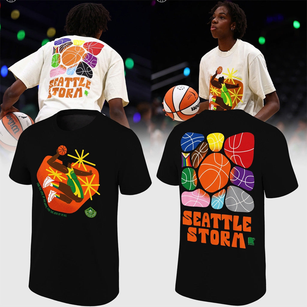 Seattle Storm Pride Night 2026 Black Shirt Seattle Storm Merch Present For Basketball Fan - Loomnari