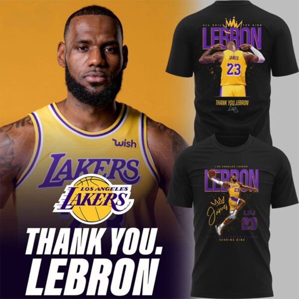 Thank You Lebron James Los Angeles Lakers 2026 T-Shirt #23 Lebron James Merch Gift For Fans - Loomnari