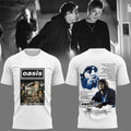 Oasis Don't Look Back In Anger 30Th Signature White T-Shirt Oasis Merch Present For Music Lover - Loomnari