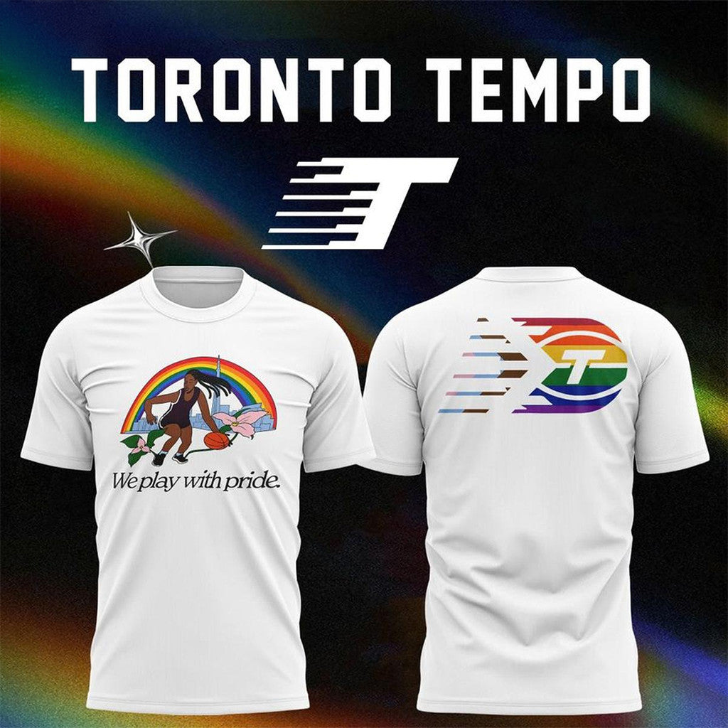Toronto Tempo 2026 Pride Night T-Shirt We Play With Pride Shirt Toronto Tempo Merch Fan Gifts - Loomnari