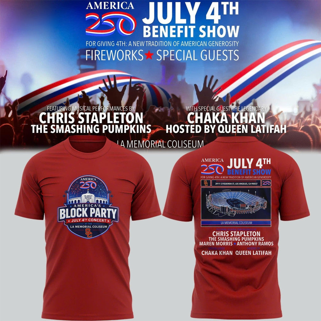 USC Trojans X America250 July 4Th Benefit Show 2026 T-Shirt USC Trojans Merch Patriotic Gifts - Loomnari