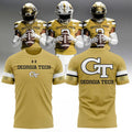 Georgia Tech Football 2026 New Old Gold Shirt Georgia Tech Football Merch Gift For Stepdad - Loomnari