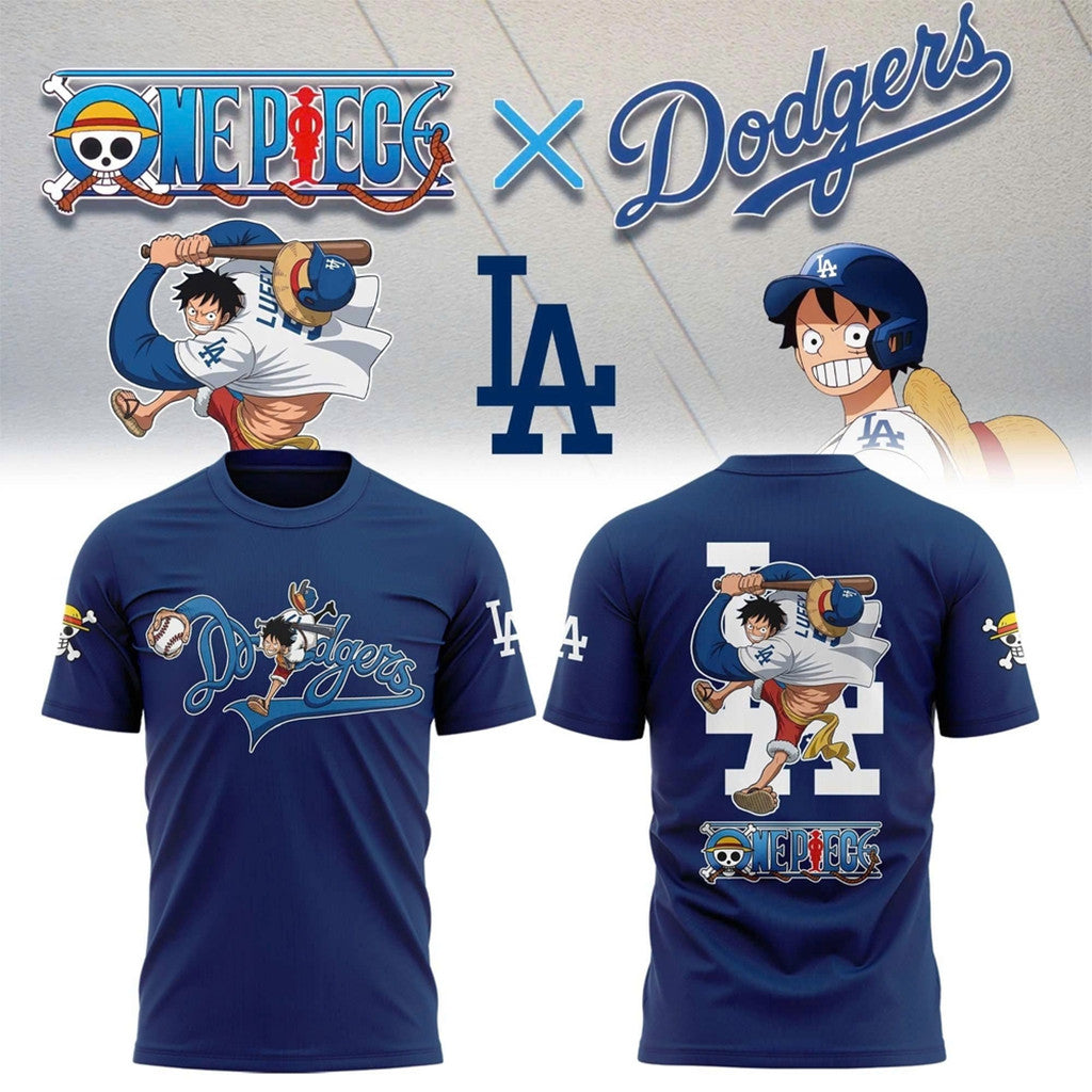 Los Angeles Dodgers X One Piece Night 2026 T-Shirt LA Dodgers Merch Gifts For Anime Fan - Loomnari