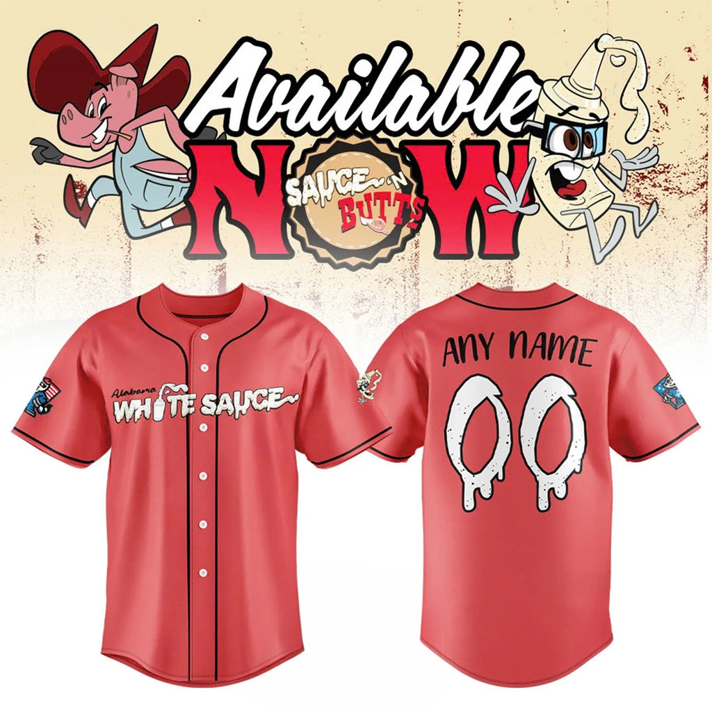 Personalized Rocket City Trash Pandas Alabama White Sauce Baseball Jersey 2026 Fan Merch - Loomnari