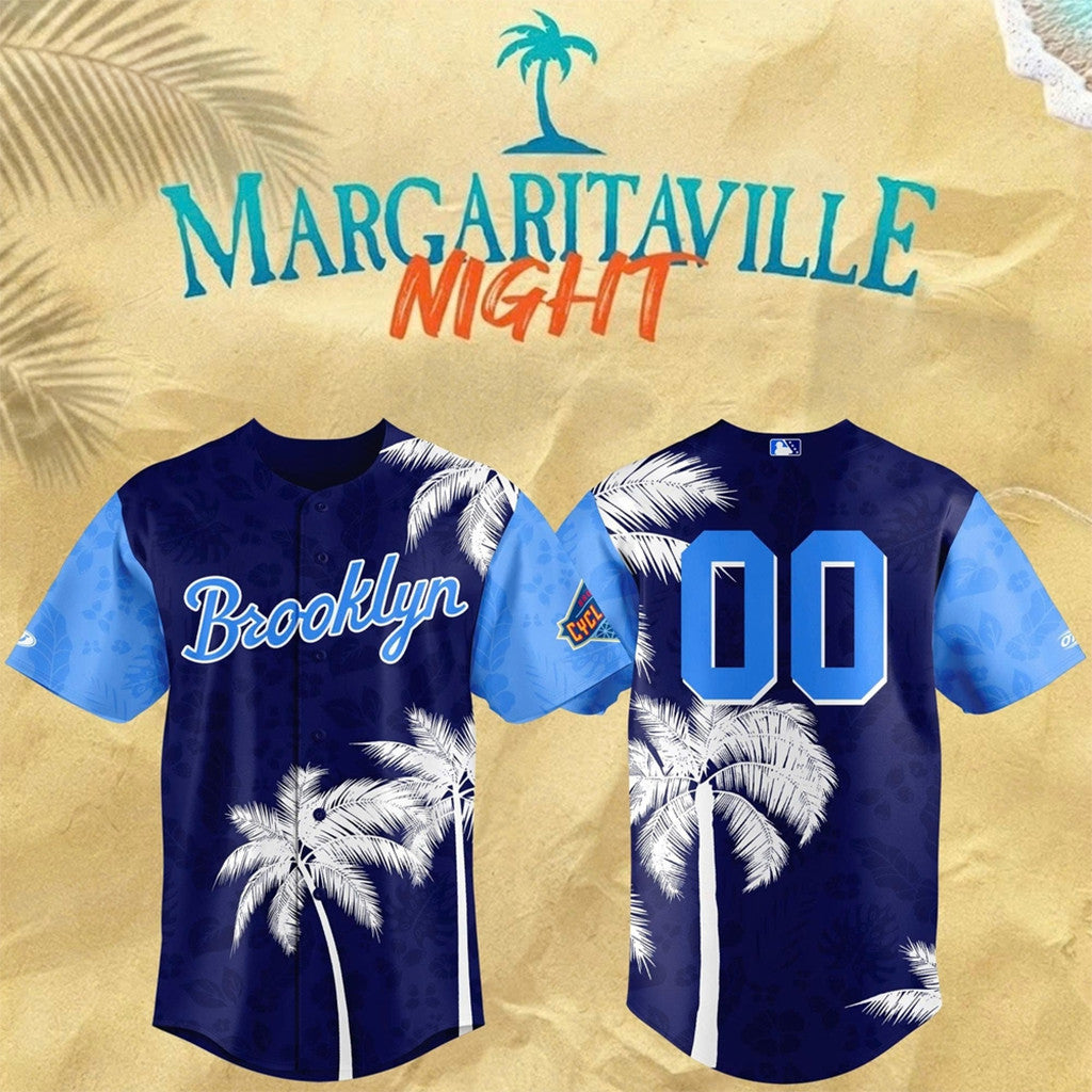 Custom Brooklyn Cyclones Margaritaville Night 2026 Special Baseball Jersey Cyclones Merch - Loomnari
