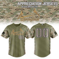 Custom Springfield Cardinals 2026 Military Appreciation Night Jersey Fan Merch Veteran Gifts - Loomnari