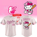 Personalized Baltimore Orioles X Hello Kitty Night 2026 Baseball Jersey Orioles Merch Cute Gift - Loomnari
