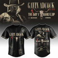 Gavin Adcock Steer Skull 2026 Baseball Jersey Gavin Adcock Tour Merch Signature Gift For Fans - Loomnari