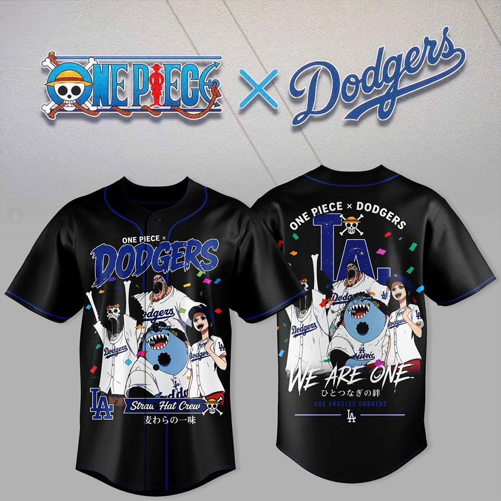 Los Angeles Dodgers X One Piece 2026 Baseball Jersey We Are One Jersey Dodgers Merch - Loomnari