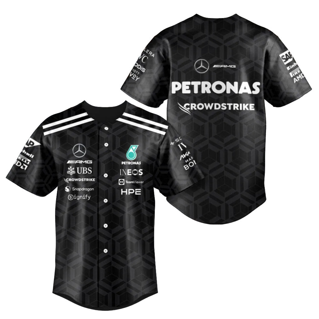 Mercedes AMG Petronas F1 Team Baseball Jersey Racing Fan Gear Special Gift For Husband - Loomnari
