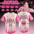 ANNA Million Dollar Babe Tour 2026 Pink Flame Jersey ANNA Tour Merch Gift For Rapper Fans - Loomnari