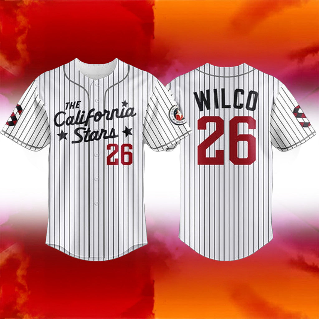 Wilco The California Star Baseball Jersey 2026 Wilco Band Merch Gift For Boyfriend - Loomnari