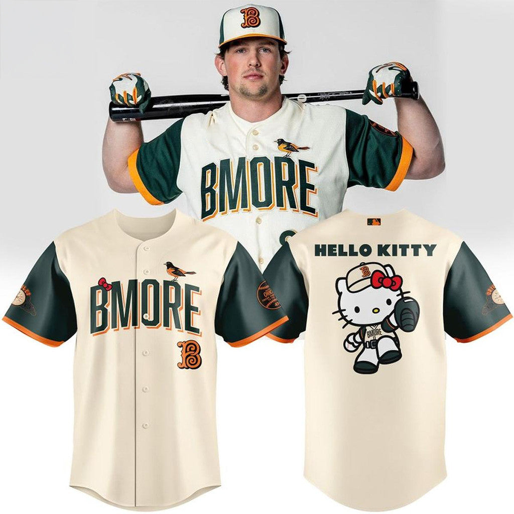 Baltimore Orioles X Hello Kitty City Connect Night 2026 Baseball Jersey Baltimore Orioles Merch - Loomnari
