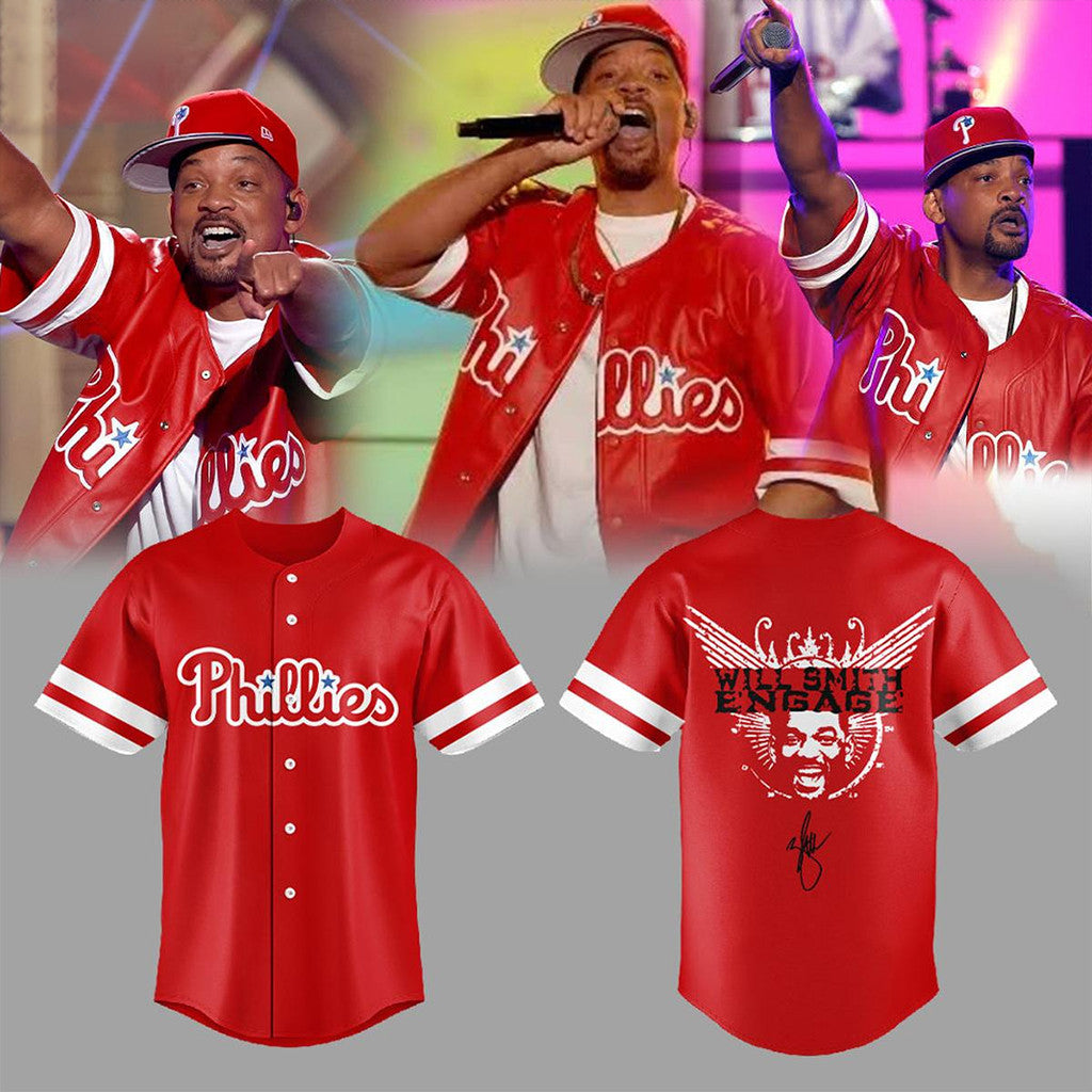 Philadelphia Phillies X Will Smith Engage 2026 Baseball Jersey Phillies Merch Gifts For Fans - Loomnari