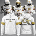 Georgia Tech Football 2026 New White Hoodie Georgia Tech Merch Gift For Football Fans - Loomnari