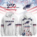 Philadelphia Eagles United States Semiquincentennial 2026 Hoodie Philly Eagles Merch Fan Gifts - Loomnari
