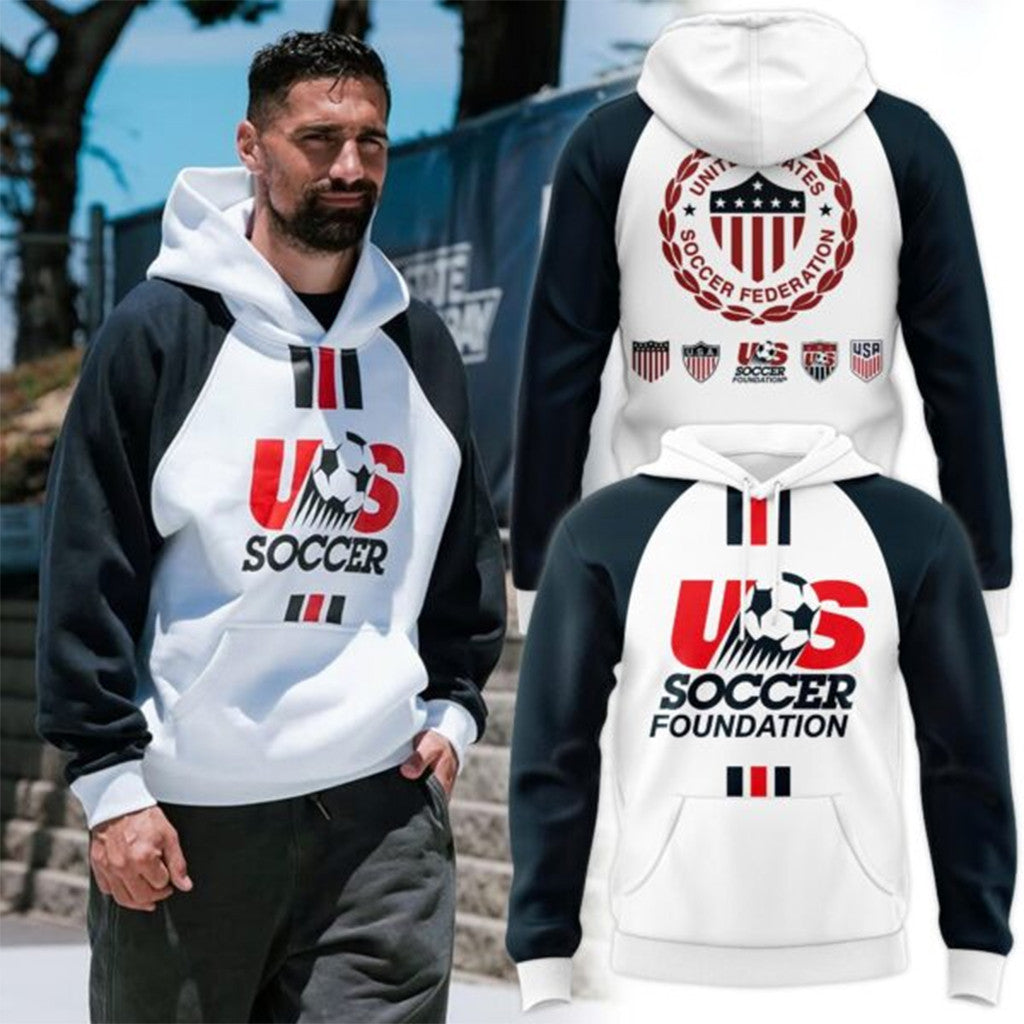 USA Soccer Foundation Hoodie Team USA Football Fan Gear Gifts For Brothers - Loomnari