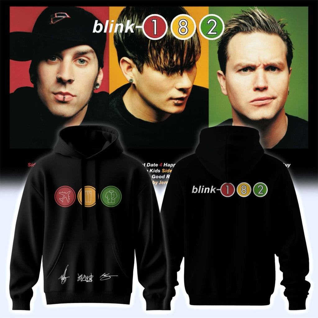 Blink-182 Merch 2026 Take Off Your Pants And Jacket 25Th Anniversary Day Hoodie Signature - Loomnari